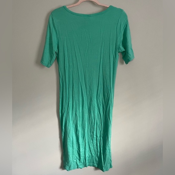 Solid Teal Lularoe Julia Dress - Picture 6 of 11